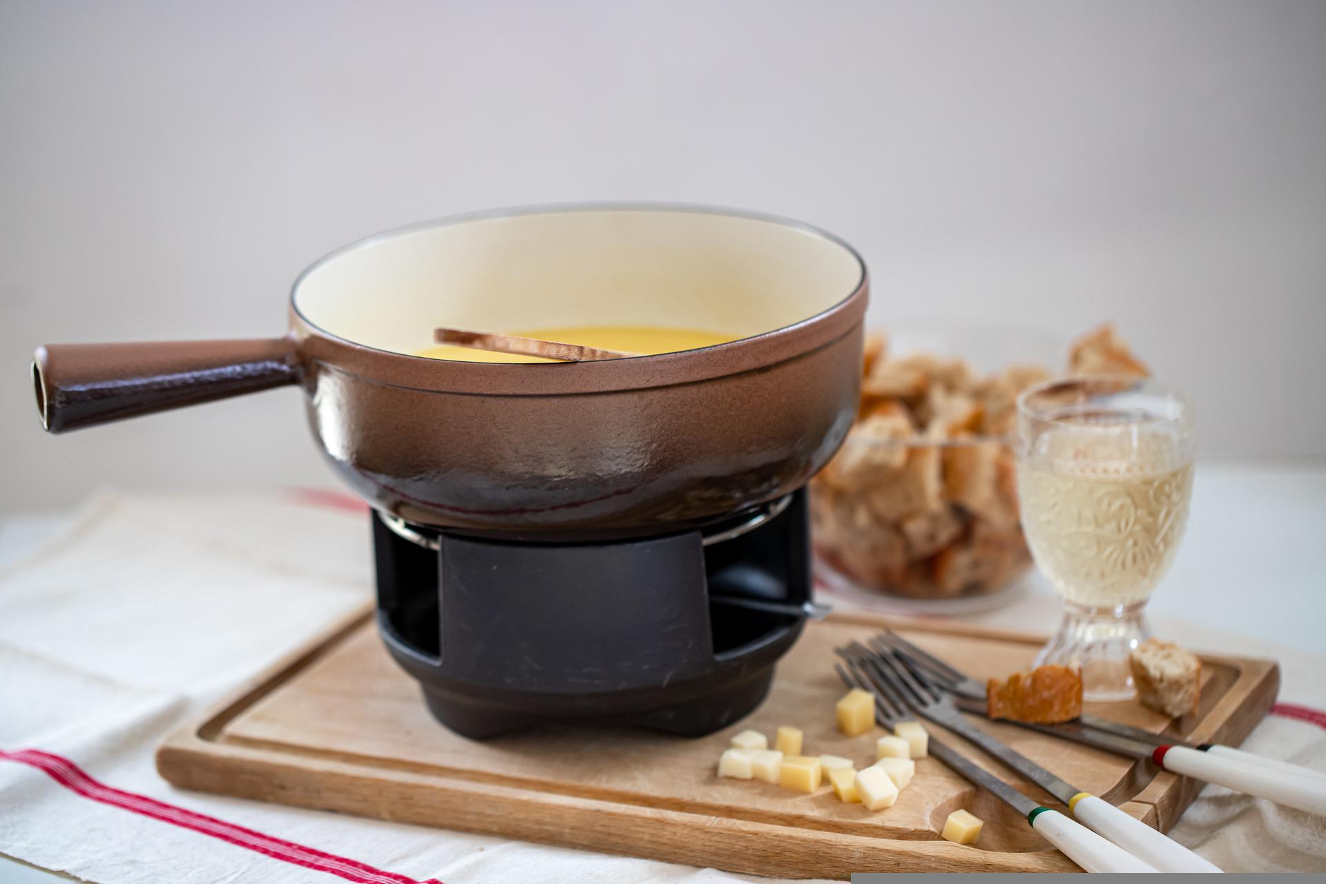 Fondue au fromage de chèvre Défi je mange local